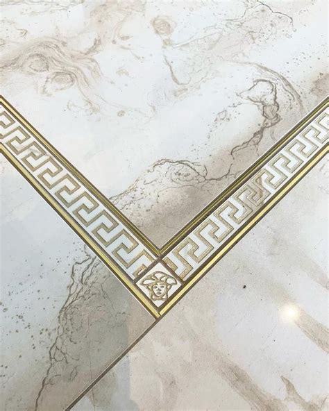 versace bathrooms gold tiles|Versace floor tiles.